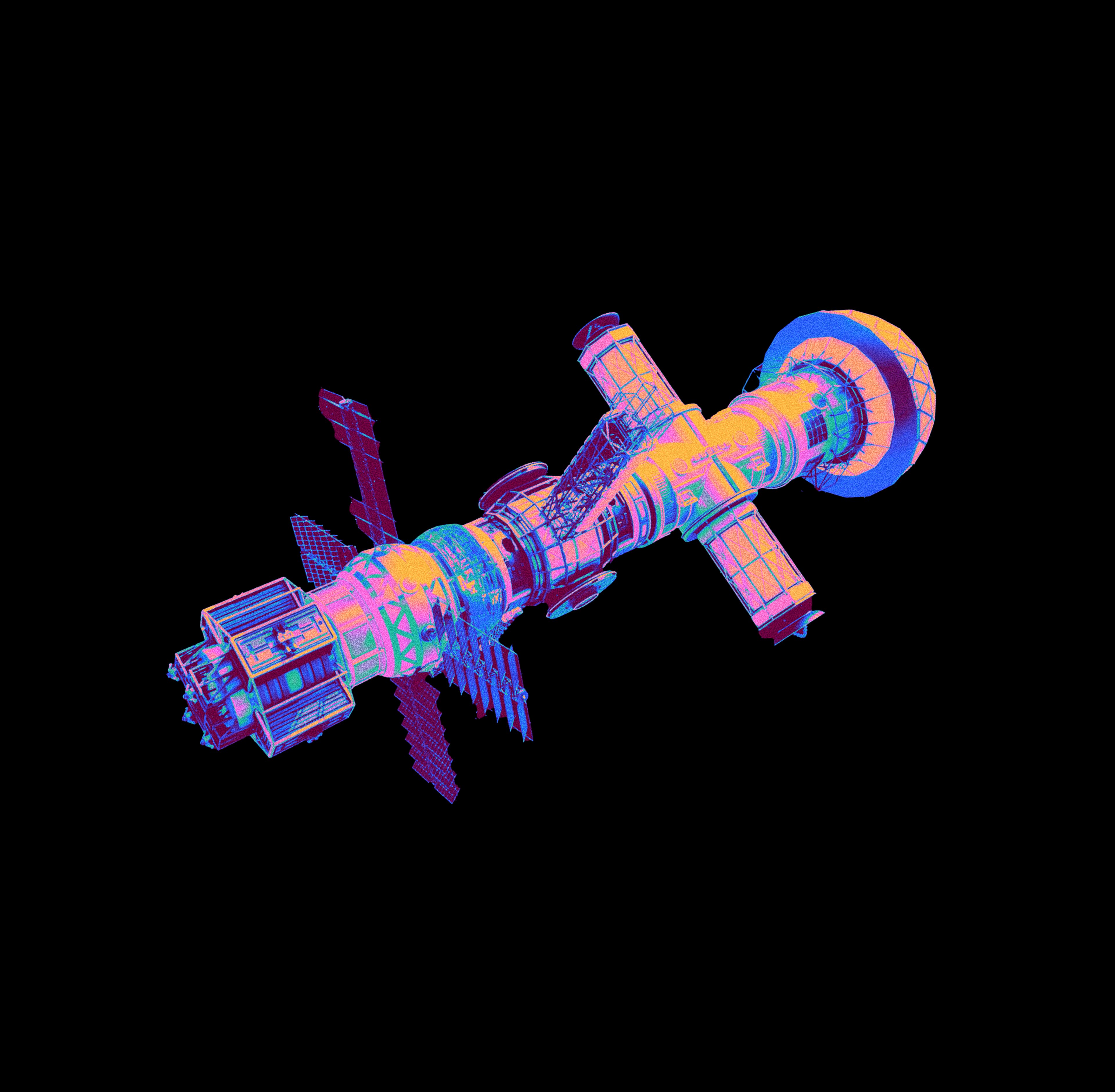 Spacecraft representing advanced monitoring technology